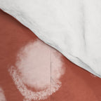 Cotton Stems Botanical Pattern in Pale Blush Pink and Red Soil Rust Comforter Gallery Image 4