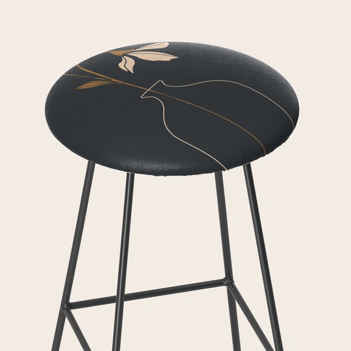 Minimal Abstract Art Vase Flower 6 Stool Gallery Image 2