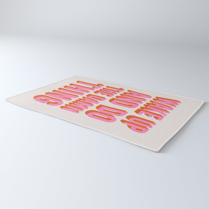 Wake Up And Do The Damn Thing Rug Gallery Image 3