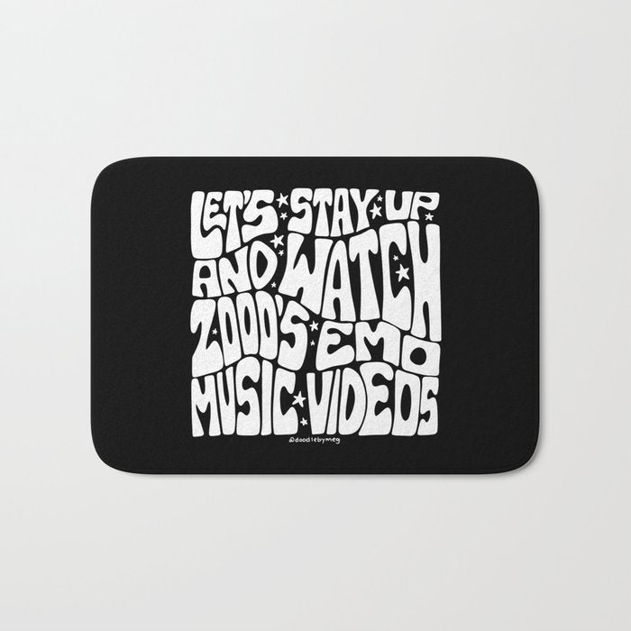 2000's Emo Music Video Bath Mat Gallery Image 1