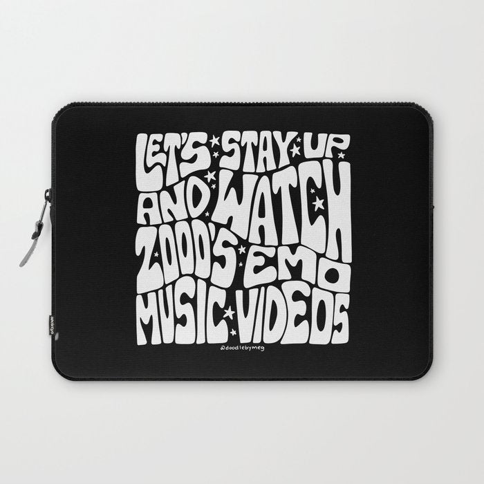 2000's Emo Music Video Laptop Sleeve Gallery Image 1