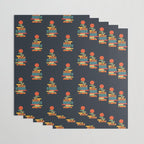 Book stack with a ball Wrapping Paper Gallery Image 3