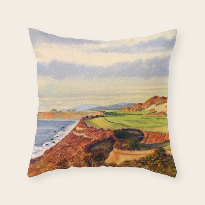 Pacific Dunes - On Bandon Dunes - Golf Course 13th Hole Throw Pillow Gallery Image 6