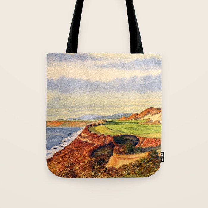 Pacific Dunes - On Bandon Dunes - Golf Course 13th Hole Tote Bag Gallery Image 1