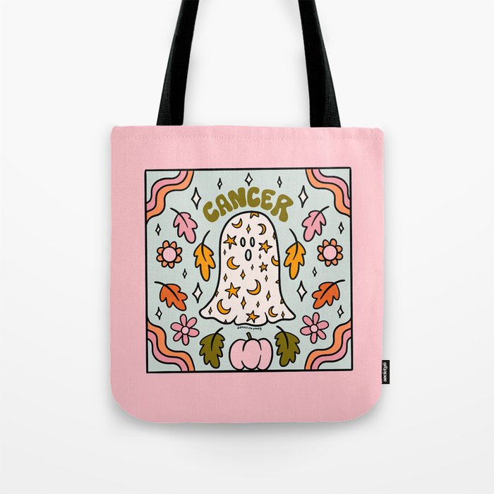 Cancer Ghost Tote Bag Gallery Image 1
