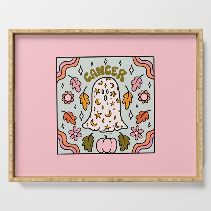 Cancer Ghost Serving Tray Gallery Image 1