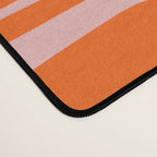 Geometric Abstract Piquet Multi Pattern in Contemporary Orange and Pink Desk Mat Gallery Image 4
