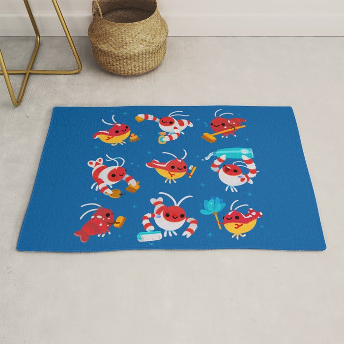 Cleaner shrimp Rug Gallery Image 1
