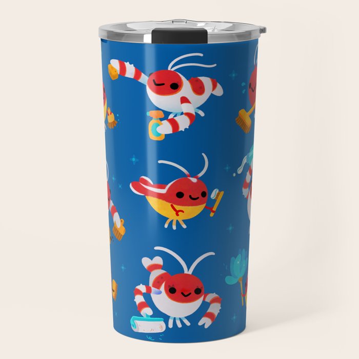 Cleaner shrimp Travel Mug Gallery Image 1