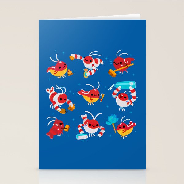 Cleaner shrimp Stationery Card Gallery Image 2