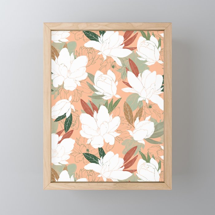 Big floral blossoms PF24 Mini Art Print Gallery Image 1