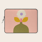 Colorful Modern Floral Vase  Laptop Sleeve Gallery Image 1