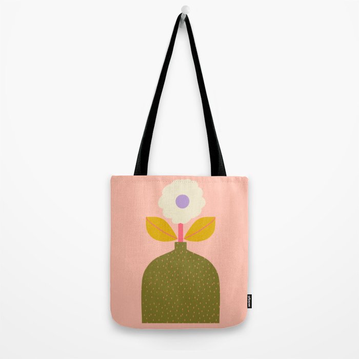 Colorful Modern Floral Vase  Tote Bag Gallery Image 2
