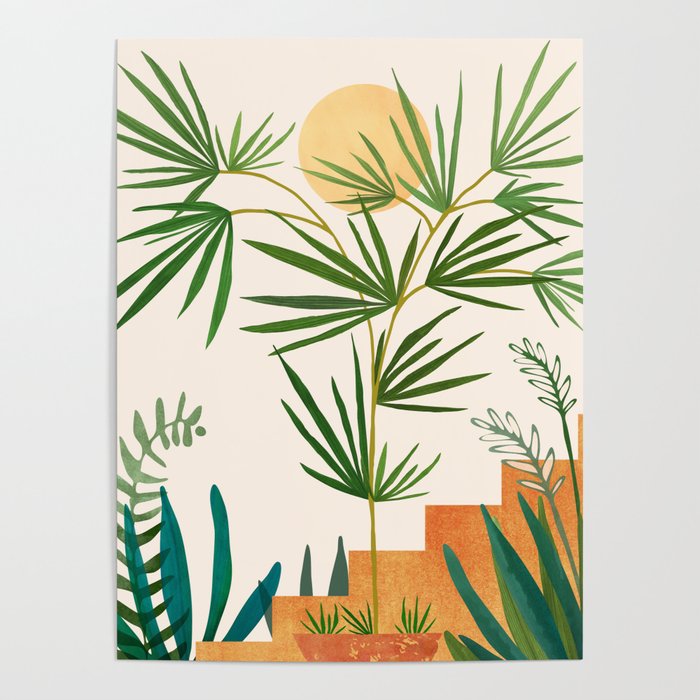 The Good Garden Desert Landscape Illustration Poster Gallery Image 4