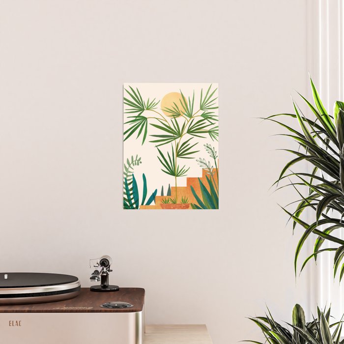 The Good Garden Desert Landscape Illustration Poster Gallery Image 2