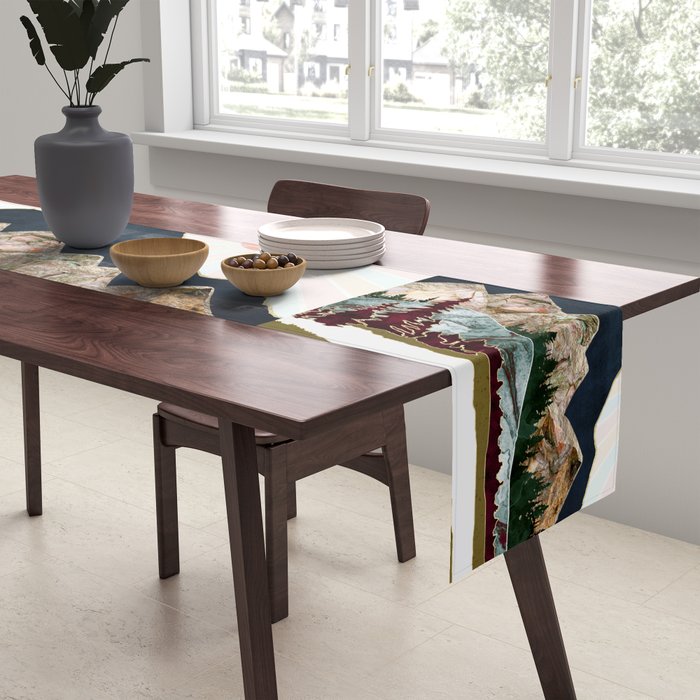 Retro Autumn Vista Table Runner Gallery Image 2