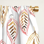 Golden Fall Leaves Window Curtain Gallery Image 2