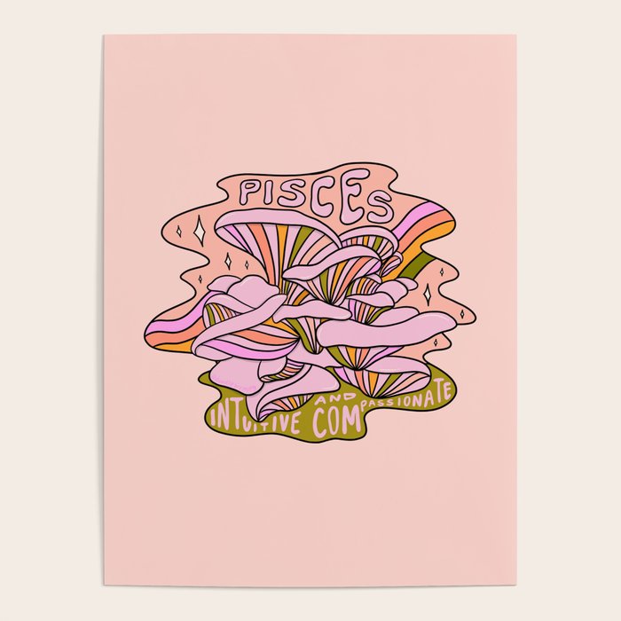 Pisces Mushroom Poster Gallery Image 4