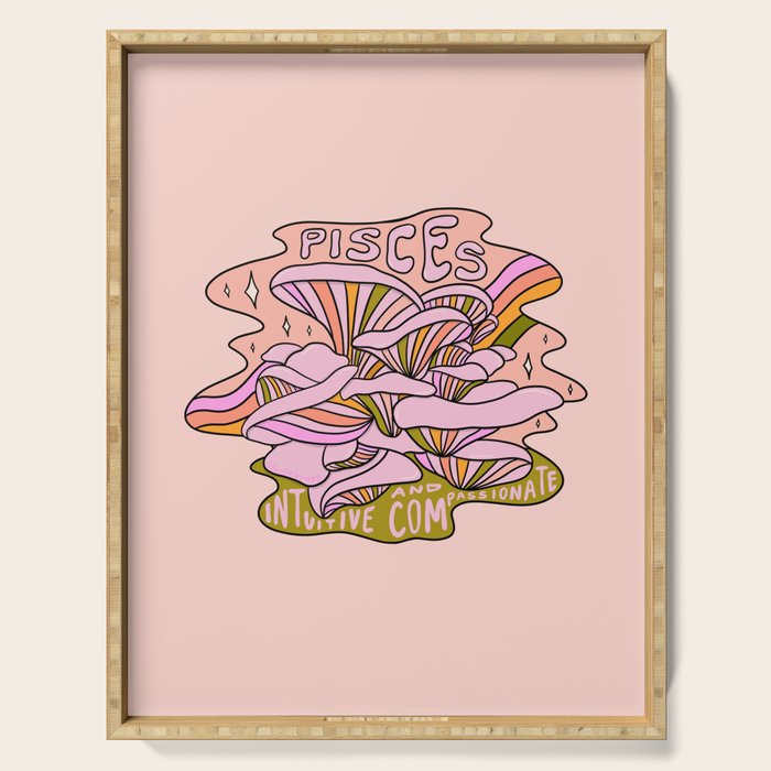 Pisces Mushroom Serving Tray Gallery Image 1