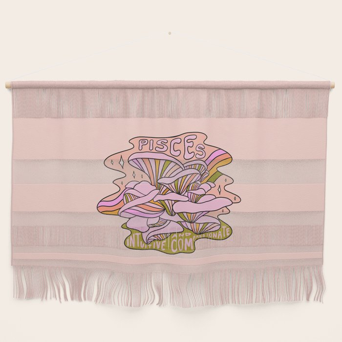 Pisces Mushroom Wall Hanging