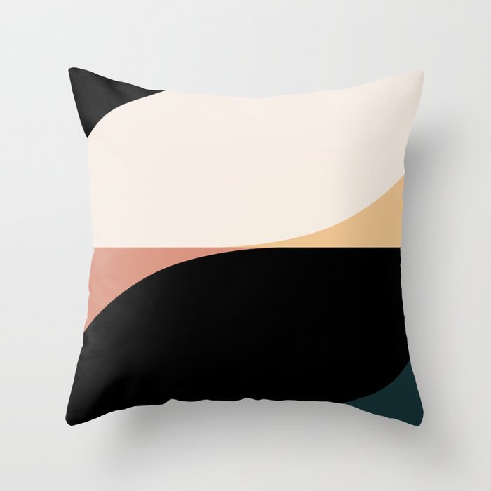 Almond Abstract XVI Throw Pillow Gallery Image 6
