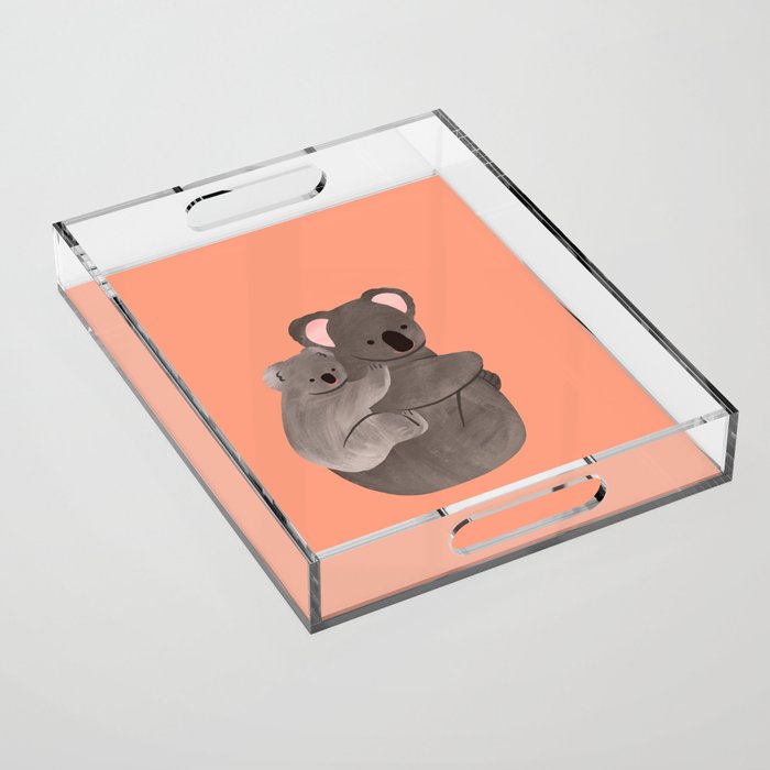 Piggyback Koala Acrylic Tray Gallery Image 1