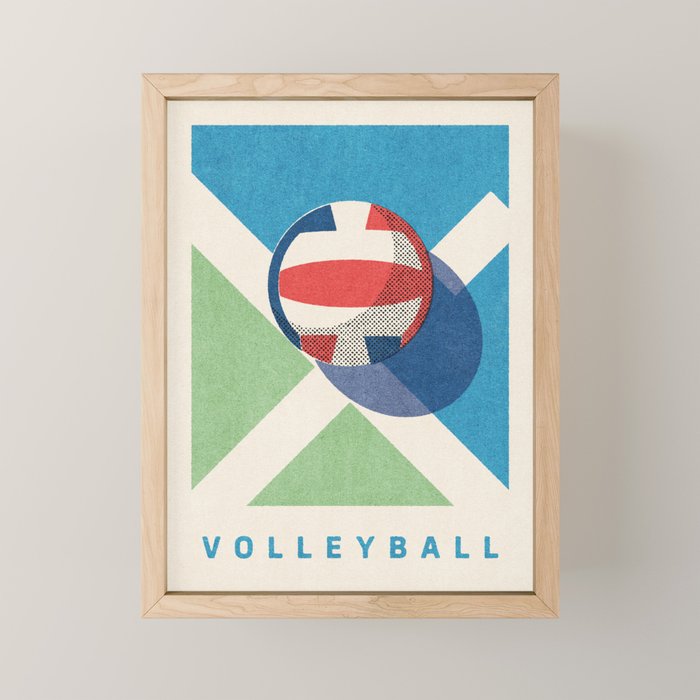 BALLS - Volleyball - Summer Games Mini Art Print Gallery Image 1