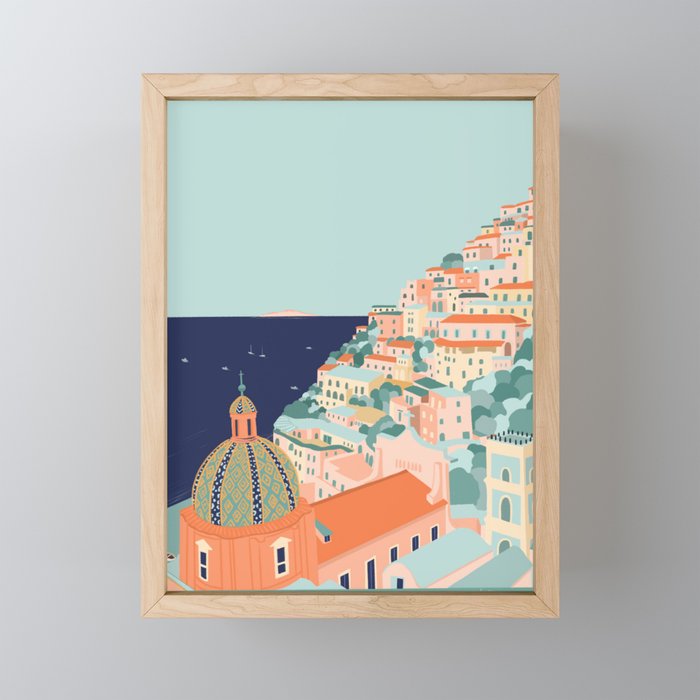 Positano, Italy Mini Art Print Gallery Image 1