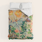 Floral Luna Moth Duvet Cover Gallery Image 6