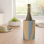 Geometric Triangles IX Blue and Orange Wine Chiller Gallery Image 4