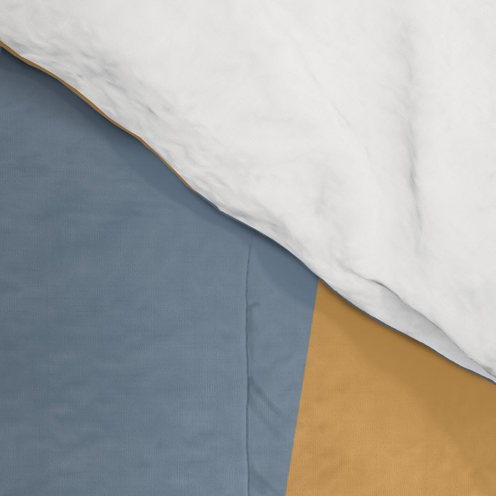 Geometric Triangles IX Blue and Orange Comforter Gallery Image 4