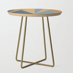 Geometric Triangles IX Blue and Orange Side Table Gallery Image 1