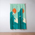 As the sun rises over the peak Window Curtain Gallery Image 3
