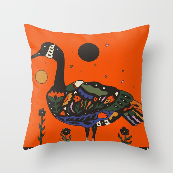 Goose Throw Pillow Gallery Image 1