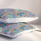 Garden Vegetables & Fresh Fruit in Blue Midnight Pillow Sham Gallery Image 3