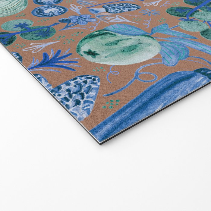 Garden Vegetables & Fresh Fruit in Blue Midnight Welcome Mat Gallery Image 2