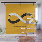 Never stop creating (the infinity pencil) Wall Mural Gallery Image 1