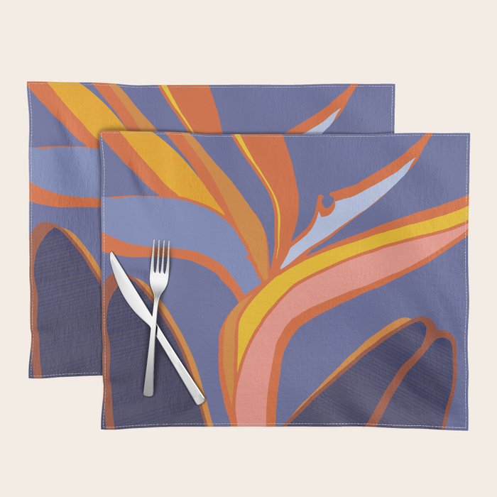 Bird Of Paradise Tropical Flower Placemat Gallery Image 1