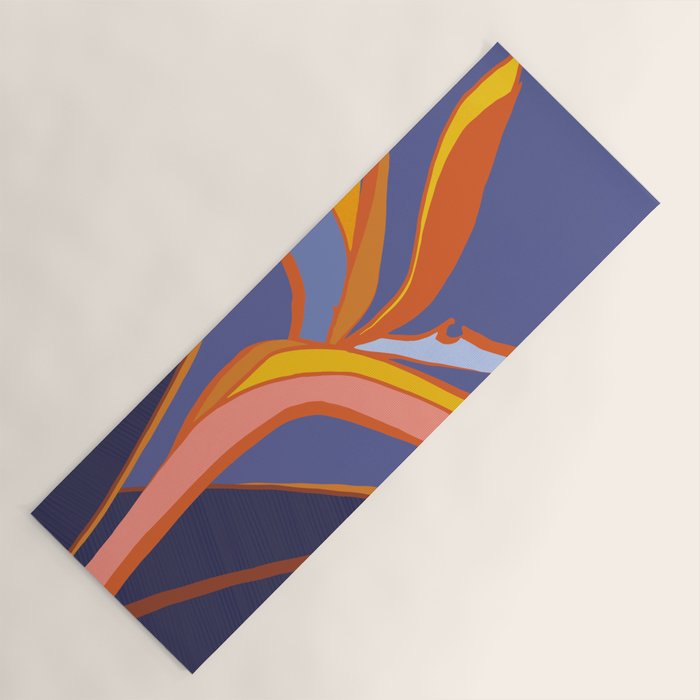 Bird Of Paradise Tropical Flower Yoga Mat Gallery Image 1