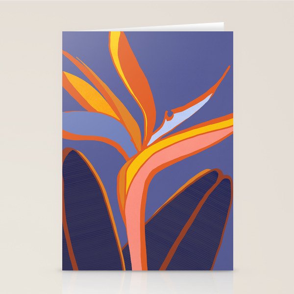 Bird Of Paradise Tropical Flower Stationery Card Gallery Image 1