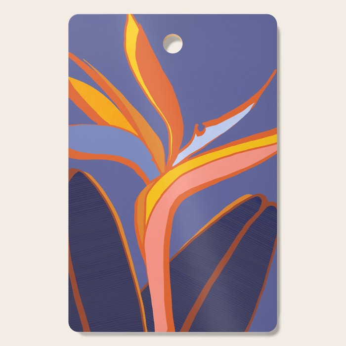 Bird Of Paradise Tropical Flower Cutting Board Gallery Image 1