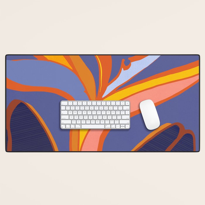 Bird Of Paradise Tropical Flower Desk Mat Gallery Image 1