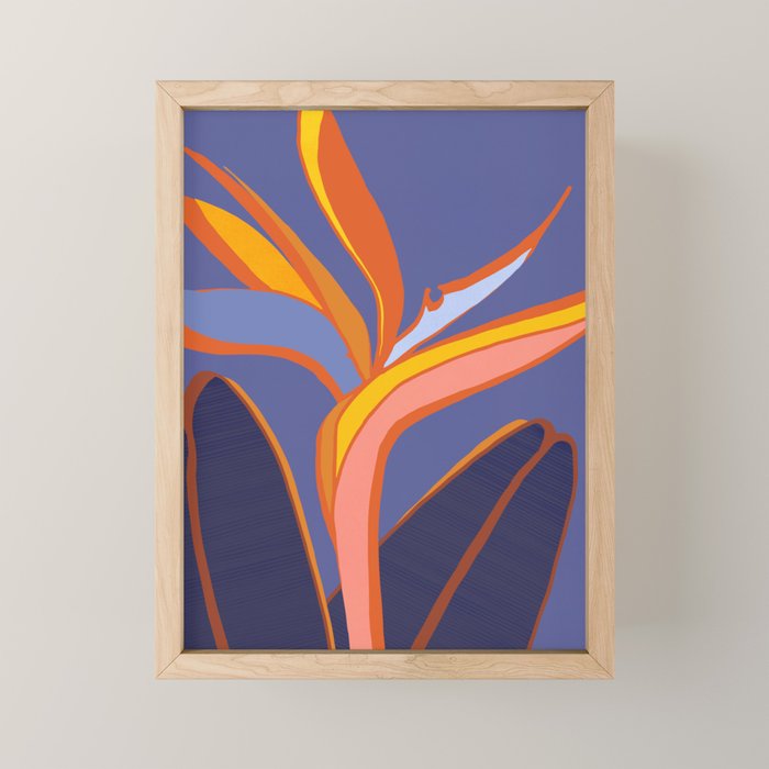 Bird Of Paradise Tropical Flower Mini Art Print Gallery Image 1