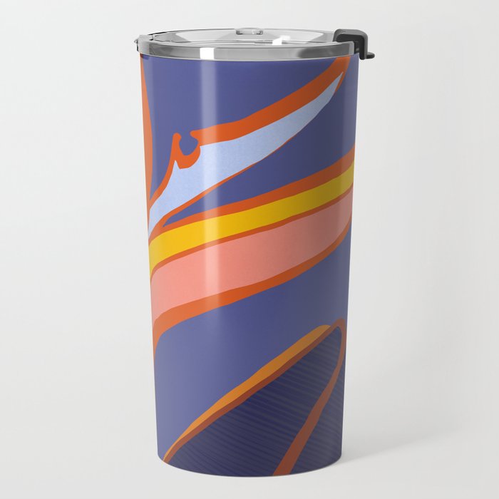 Bird Of Paradise Tropical Flower Travel Mug Gallery Image 2