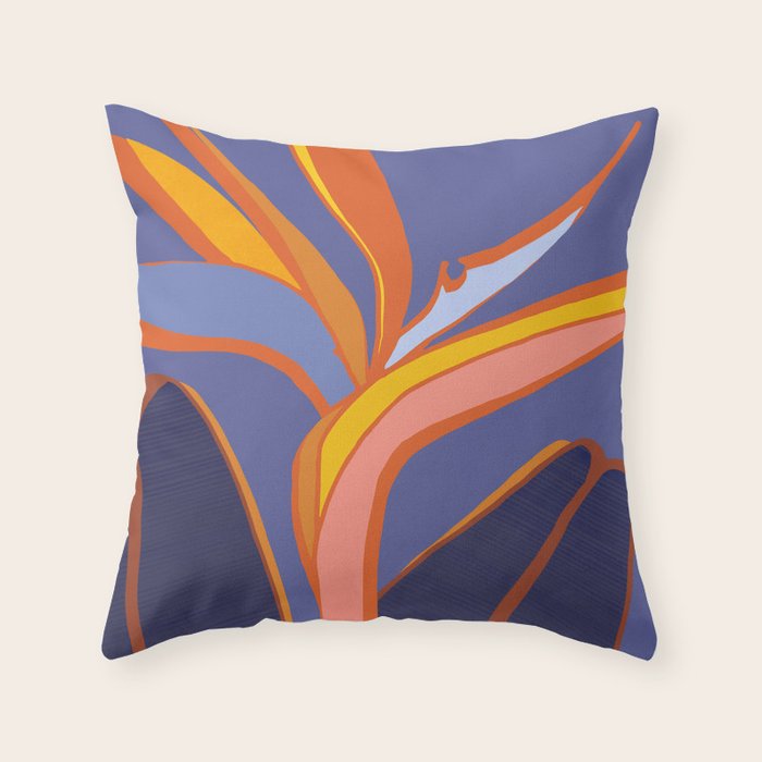 Bird Of Paradise Tropical Flower Throw Pillow Gallery Image 6