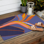 Bird Of Paradise Tropical Flower Outdoor Rug Gallery Image 2