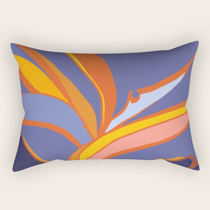 Bird Of Paradise Tropical Flower Rectangular Pillow Gallery Image 2