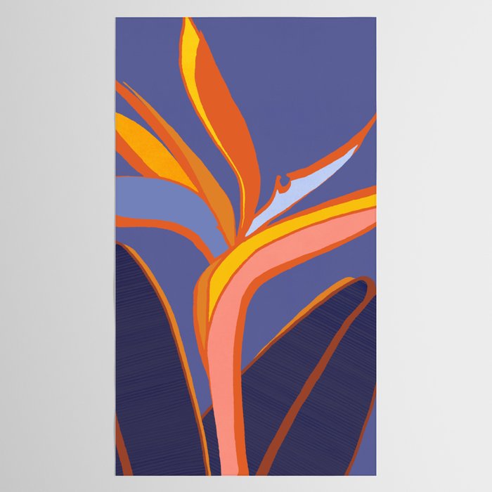 Bird Of Paradise Tropical Flower Tablecloth Gallery Image 2