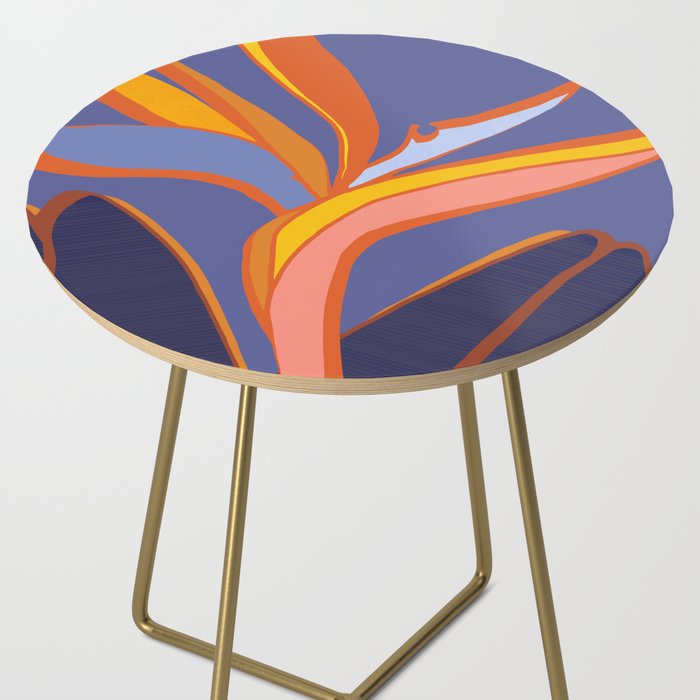 Bird Of Paradise Tropical Flower Side Table Gallery Image 2