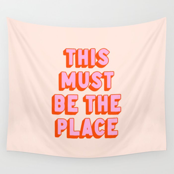 This Must Be The Place: The Peach Edition Wall Tapestry Gallery Image 4